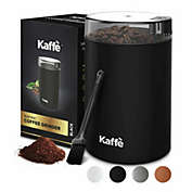 Kaffe Electric Coffee Grinder - 14 Cup (3.5oz) with Cleaning Brush. Easy On/Off. Perfect for Coffee, Spices, Nuts, Herbs, Corn (Black)