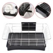 Kitcheniva Stainless Steel Kitchen Dish Rack Bowl Drying Utensil
