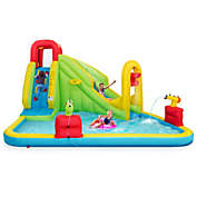 Slickblue Inflatable Splash Jump Slide Water Bounce without Blower