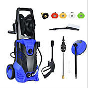 Costway-CA 3000 PSI Electric High Pressure Washer With Patio Cleaner -Blue