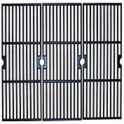 Contemporary Home Living Set of 3 Matte Finished Cast Iron Cooking Grid for Charbroil Gas Grills 28.75"