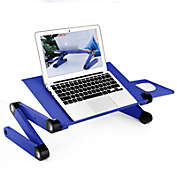 Smilegive Adjustable Height Laptop Desk Laptop Stand for Bed Portable Lap Desk Foldable Table