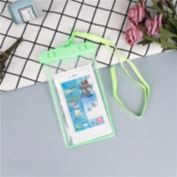 Nice Store Transparent touchable mobile phone case PVC fluorescent mobile phone waterproof bag (One size fits all- Light green)