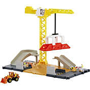 Matchbox Action Drivers Construction Playset, Moving Crane, Car-Activated Features