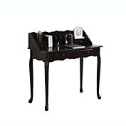 Contemporary Home Living 38" Cherry Brown Traditional French Inspired Secretary Desk