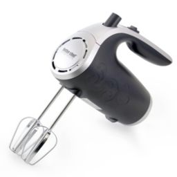 Better Chef 5-Speed 150-Watt Hand Mixer Black w/ Silver Accents