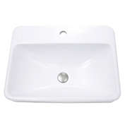 Nantucket Sinks  23 Inch 1-hole Rectangular Drop-In Ceramic Vanity Sink DI-2317-R1