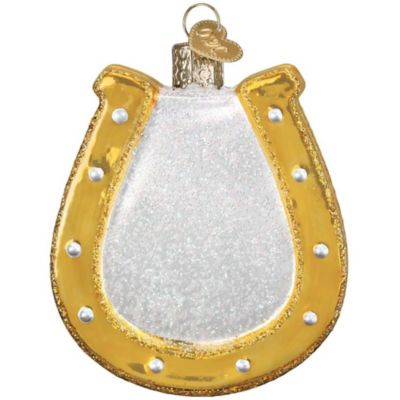 Western Saddle, 36291 Sports & Outdoors Collection Old-World Christmas Glass Blown Ornament with S-Hook and Gift Box