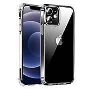 Alpha Digital Crystal Clear Case- iPhone 12, Shock Absorbing Bumper, Shockproof, Screen & Camera Protection