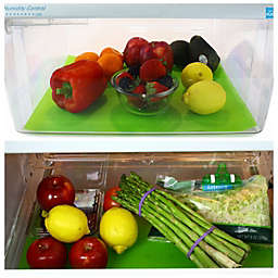 Grand Fusion Refrigerator Crisper Drawer Liner 2 Pack, Keeps Fruit and Vegetables Fresh Longer, Green