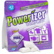 Powerizer Complete Natural Pods - ALL-IN-ONE Multipurpose Cleaning   Plant-Based Concentrated Laundry Detergent & Dishwasher Pods - 42 Count