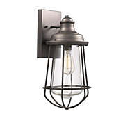 CHLOE Lighting LUCAS Industrial-style 1 Light Rubbed Bronze Outdoor or Indoor Wall Sconce 16" Tall