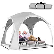 Gymax 11&#39; x 11&#39; Patio Sun Shade Shelter Canopy Tent Portable UPF 50+Outdoor Beach