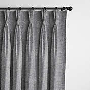6ix Tailors Fine Linens Mycroft Gray Pinch Pleat Drapery Panel Pair