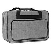 Bright Creations Gray Sewing Machine Carrying Case, Universal Tote Travel Bag Compatible with Most Standard Machines (18 x 10 x 12 In)