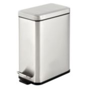 mDesign Step Trash Can, Gallon Garbage Bin, Removable Liner Bucket