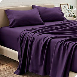 Bare Home Sheet Set - Premium 1800 Ultra-Soft Microfiber Sheets - Double Brushed - Hypoallergenic - Wrinkle Resistant (Plum, King)