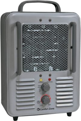 Comfort Zone (#CZ798) Utility Milkhouse Portable Heater, Grey 15"