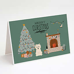 Caroline's Treasures Westie Christmas Everyone Greeting Cards and Envelopes Pack of 8 7 x 5
