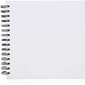 Paper Junkie Hardcover Blank Scrapbook Photo Album (8 x 8 Inches, White, 40 Sheets)