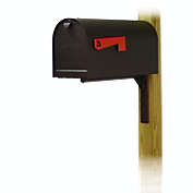 Special Lite Products Titan Aluminum Curbside Mailbox with Ashley Front Single Mailbox Mounting Bracket