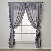 SKL Home By Saturday Knight Ltd Sarah Window Curtain Panel Pair - 2-Pack - 82X63", Gray