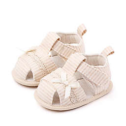 Laurenza's Baby Girls' Beige Striped Sandals