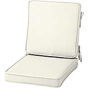 Arden Selections Acrylic Foam Chair Cushion, 20" x 20", Cream