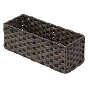 mDesign Woven Seagrass Toilet Tank Storage Basket for Bathroom