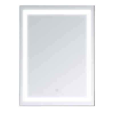 HOMCOM LED Bathroom Mirror Wall Mount Vanity Make Up Mirror with Dimmable Touch Switch Control and Defogger, Waterproof - 32" x 24"