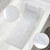 Stock Preferred Non-Slip Full Body Bath Mat Pad in Extra Large White
