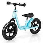 Slickblue 11 Inch Kids No Pedal Balance Training Bike with Footrest-Blue