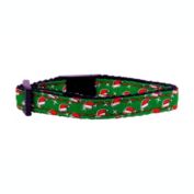 Mirage Pet Products Santa Hat Nylon and Ribbon Cat Collar