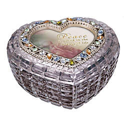 Icy Giftware Set of 4 Clear and Multicolor Heart Shaped Decorative Jewelry Music Boxes