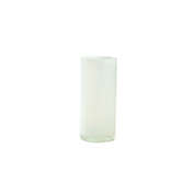 CC Home Furnishings 11" White Distressed Cylindrical Glass Vase