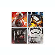 Official Star Wars The Force Awakens Melamine Plate Set - 4 Pieces - Features Stormtrooper, Captain Phasma, Kylo Ren, and BB8 - Dinner Party Dishes for Toddlers and Kids - Licensed Disney Items