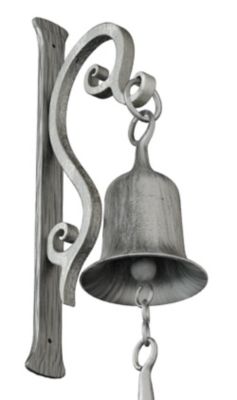 2wayz Dinner Bell 735 Inches, Cast Iron Design, Featured On An Antique Vintage Rustic