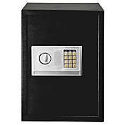 Infinity Merch Home Security Keypad Lock Electronic Digital Steel Safe in Black