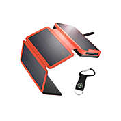 Infinity Merch Solar Charger Outdoor Power Bank with 4 Foldable Solar Panels