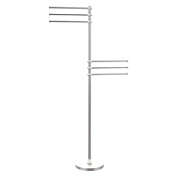 Allied Brass Towel Stand with 6 Pivoting 12 Inch Arms