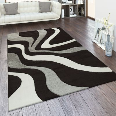 Size:60x110 cm Paco Home Living Room Rug In And Sizes Checked Pattern Stripes 3-D Design Short Pile Colour:Green