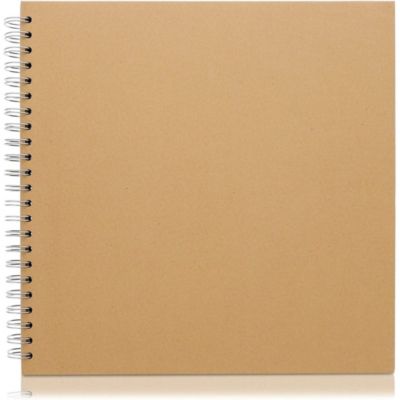 Paper Junkie Kraft Hardcover Blank Scrapbook Photo Album (12 x 12 Inches, 40 Sheets)