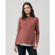 Ripe Maternity Morgan Side Split Ripe Maternity Nursing Knit Blush