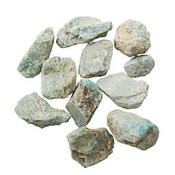 Okuna Outpost Amazonite Crystals 1 lbs with Pouch, Natural Rough Raw Stone Large 1" to 2.5" for Healing