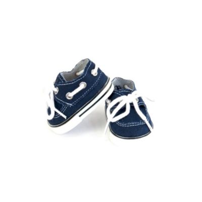American Fashion World 18&quot; Doll Clothing Boat Shoe, Blue