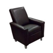 Dozydotes Child Modern Recliner - Pecan Brown Leather Like DZD12046