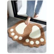 Kitcheniva Brown Large, Absorbent Soft Bath Mat Bathroom Shower Rug Floor Carpet Non Slip