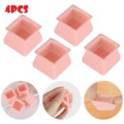 Kitcheniva 4 PCS Square  Silicone Chair Leg Caps Cover Pads Furniture Floor Protectors
