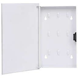 Home Life Boutique Key Box with Magnetic Board White 11.8