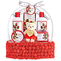 Lovery Mother's Day Spa Gift Basket - Red Rose Scented
